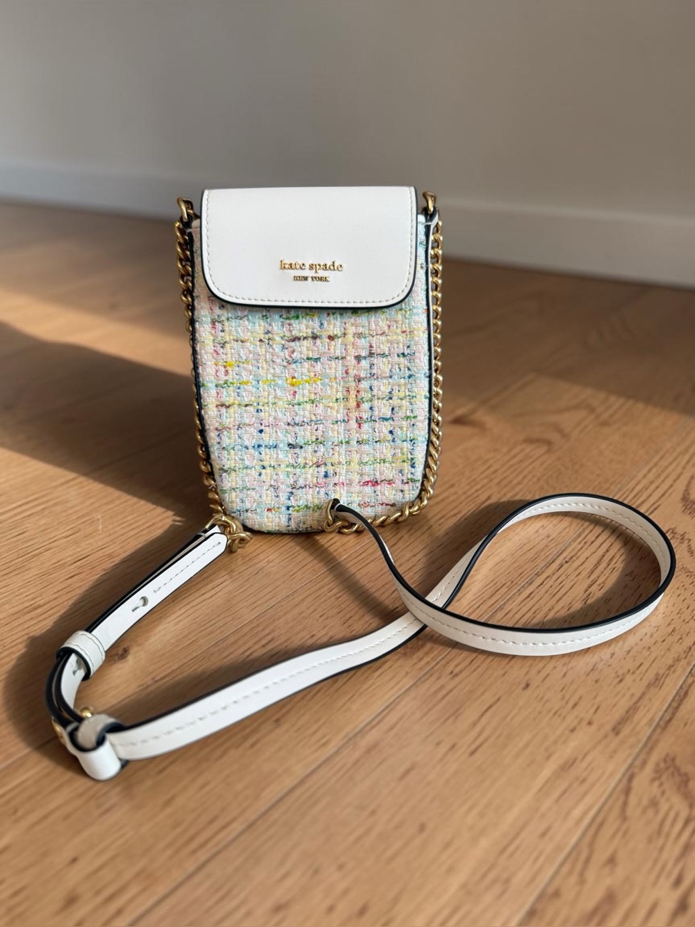 Kate Spade New York Steffie Tweed North South Phone Crossbody Bag
